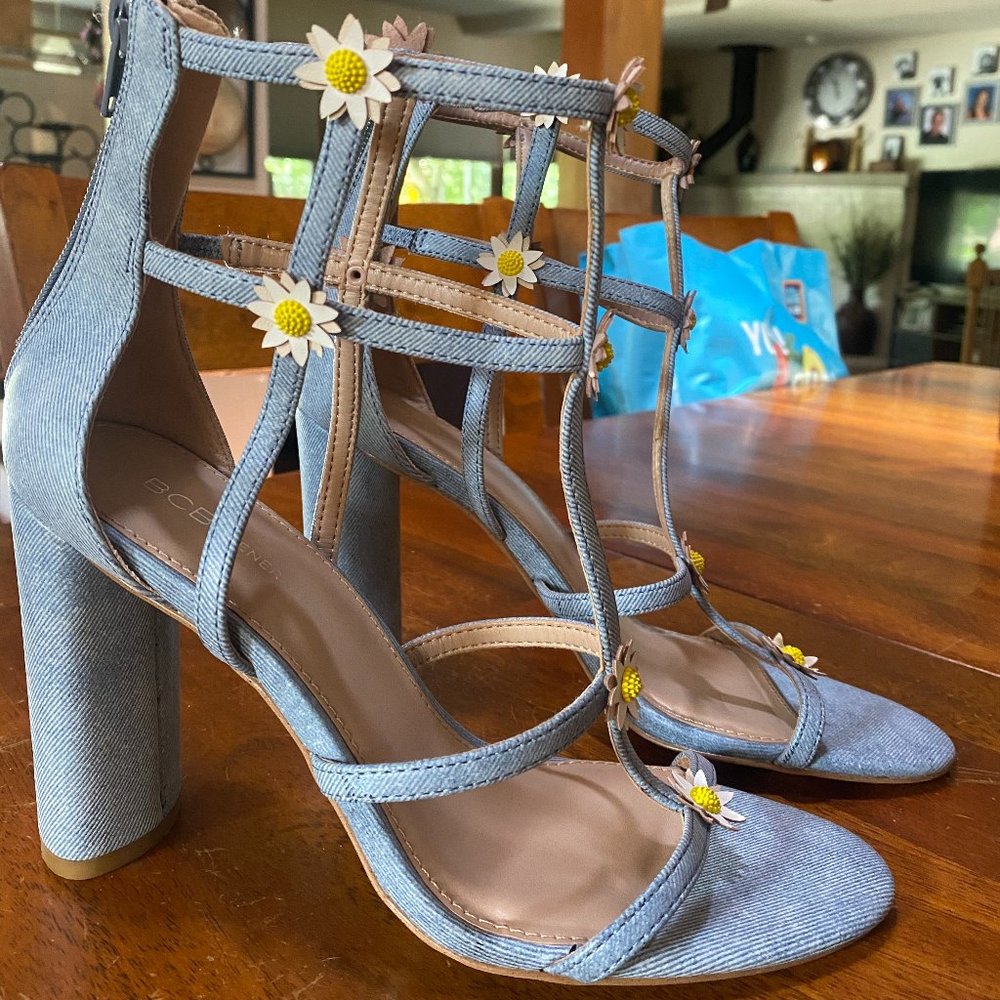 Blue BCBG SunFlower Heels - Never Worn